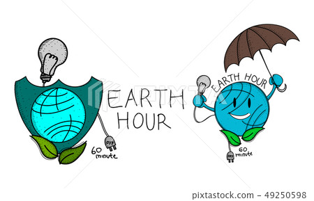 Earth Hour 60 Minute Template Set Earth Hour 60 Minute Template Set 49250598