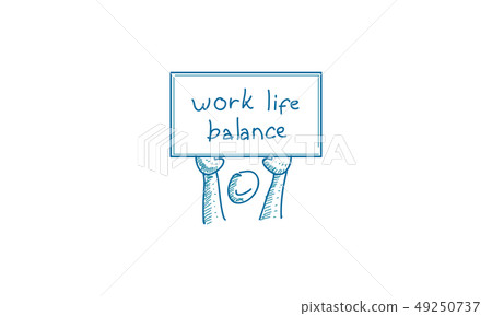 Work Life Balance Template Vector 49250737