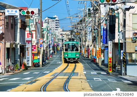 Enoshi Ekimae road surface section Enoshi Ekimae road surface section 49250840