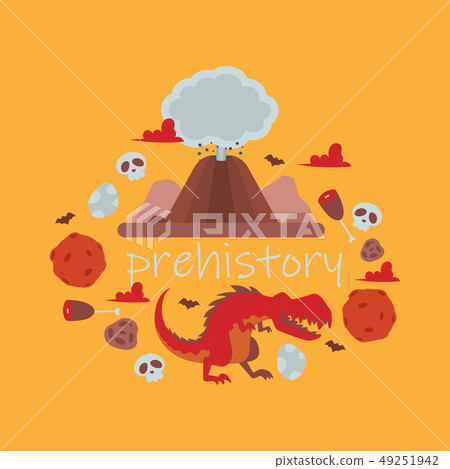 Tyrannosaurus rex dinosaur cartoon character 6034394 Vector Art at