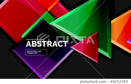 Shiny style geometric background 49252363