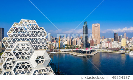 Kaohsiung city and Kaohsiung harbor, Taiwan. 49254187