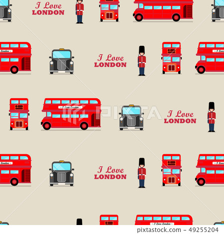 London iconic symbols seamless pattern London iconic symbols seamless pattern 49255204