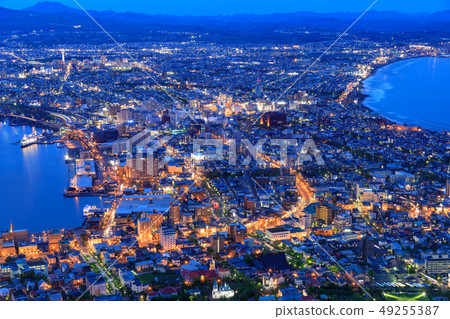 Hakodate night view of Hokkaido _ superb scenery Hakodate night view of Hokkaido _ superb scenery 49255387