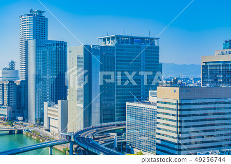 Osaka Kita Nakanoshima cityscape 49256744