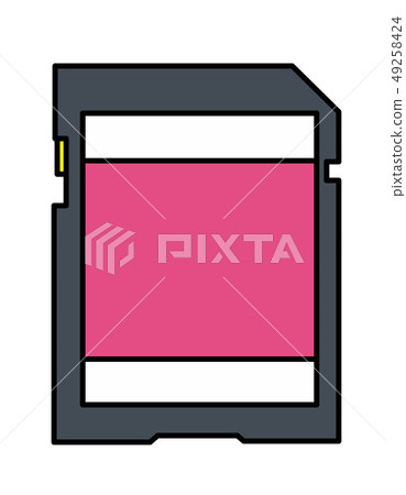 SD card pattern line (pink) 49258424