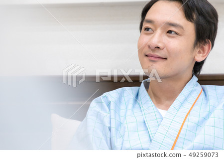 Patient hospitalization scene Patient hospitalization scene 49259073