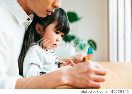 Children playing blocks Children playing blocks 49259545