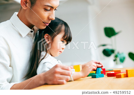 Child building blocks play Child building blocks play 49259552