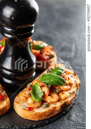 Traditional Italian bruschettas Traditional Italian bruschettas 49259907