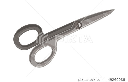 Scissor Template Vector Isolated Color Scissor Template Vector Isolated Color 49260086
