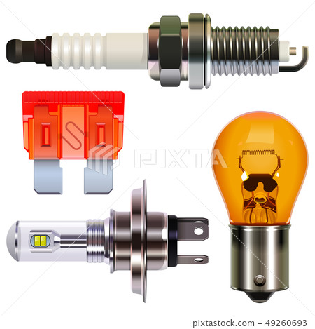 Vector Car Parts Set 2 49260693