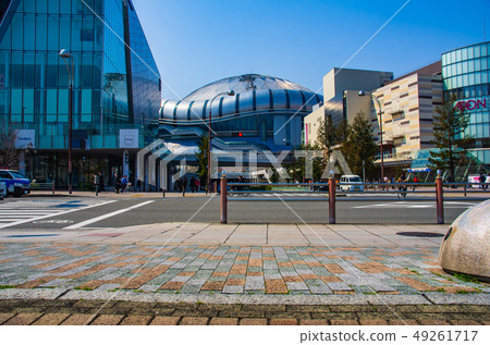 Scenery of the intersection where Osaka Dome can be seen Scenery of the intersection where Osaka Dome can be seen 49261717