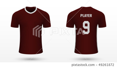 Realistic soccer shirt 49261872