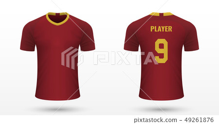 Realistic soccer shirt 49261876