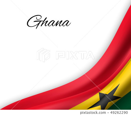 waving flag on white background. 49262290
