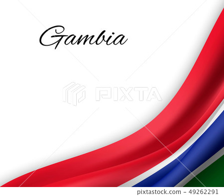 waving flag on white background. 49262291