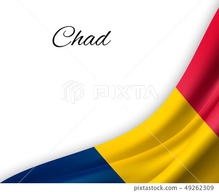 waving flag on white background. 49262309