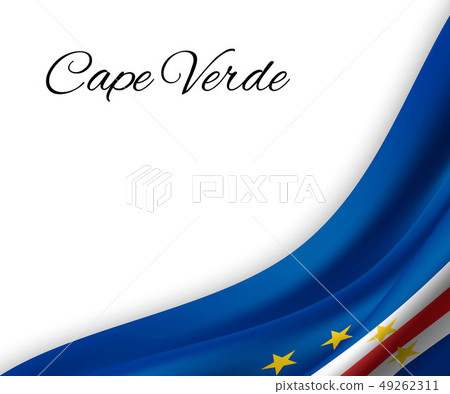 waving flag on white background. 49262311