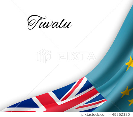 waving flag on white background. 49262320