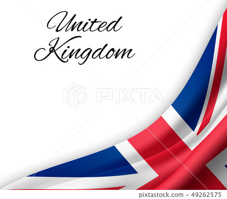 waving flag on white background. 49262575
