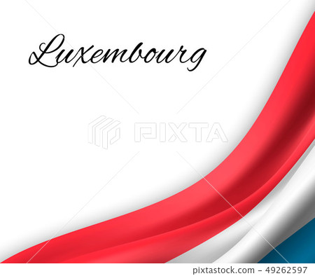 waving flag on white background. 49262597
