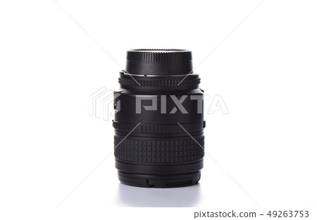 SLR camera lens isolated on white background SLR camera lens isolated on white background 49263753