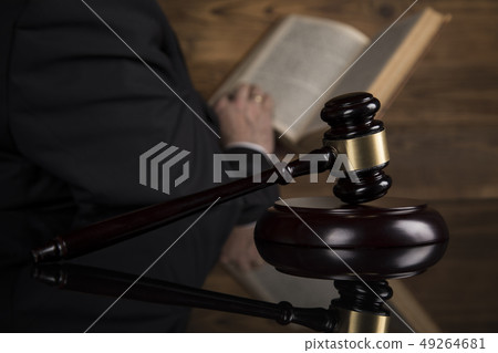 Courtroom, Judge, male judge in black mirror Courtroom, Judge, male judge in black mirror 49264681