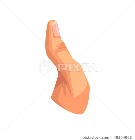 Male thumb, human body part vector Illustration on a white background 49264998