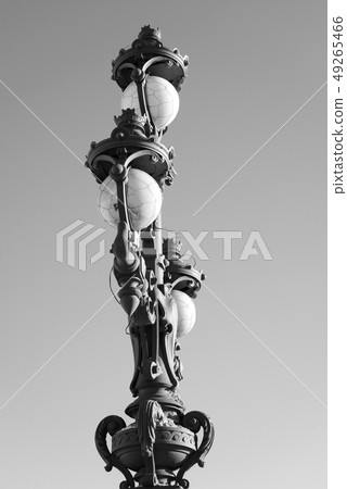 Street lamp in the old style. Street lamp in the old style. 49265466