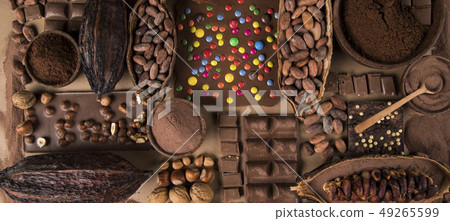 Set of Chocolate candies collection Set of Chocolate candies collection 49265599