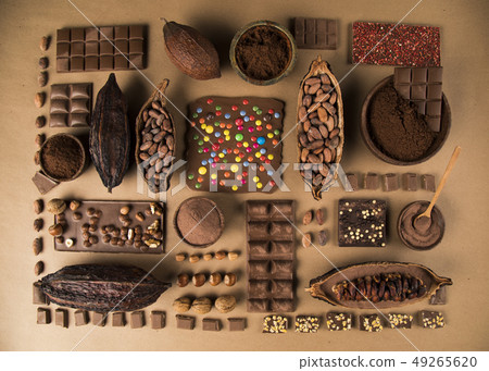 Set of Chocolate candies collection Set of Chocolate candies collection 49265620