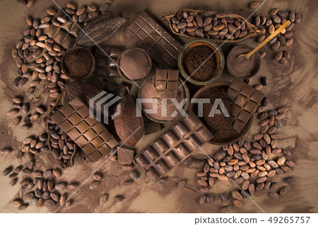Collection chocolate, Cocoa pod, candy sweet, Collection chocolate, Cocoa pod, candy sweet, 49265757