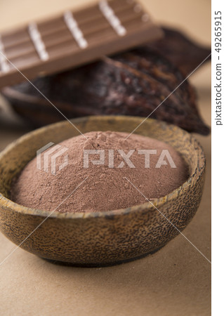 Cocoa pod, Chocolate sweet background 49265915