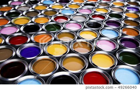 Paint cans palette, Creativity concept Paint cans palette, Creativity concept 49266040