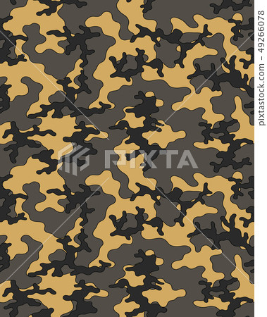 Camouflage Pattern.Seamless Army Wallpaper Stock Illustration