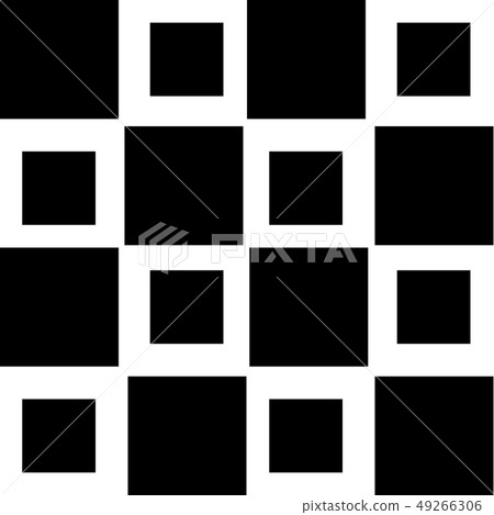 Pattern with black squares - Stock Illustration [49266306] - PIXTA