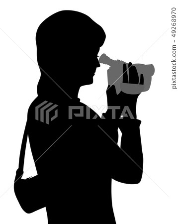 Woman with video camera Woman with video camera 49268970