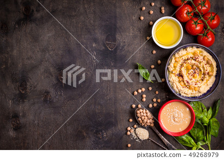 Hummus background Hummus background 49268979