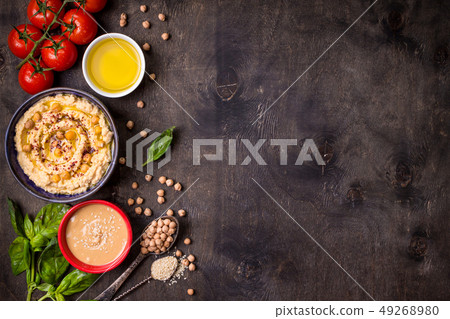 Hummus background Hummus background 49268980