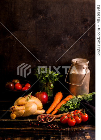 Chicken ready for cooking Chicken ready for cooking 49268993