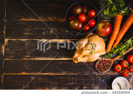 Chicken ready for cooking Chicken ready for cooking 49268994