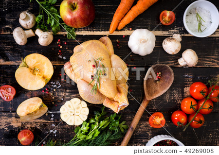 Chicken ready for cooking Chicken ready for cooking 49269008