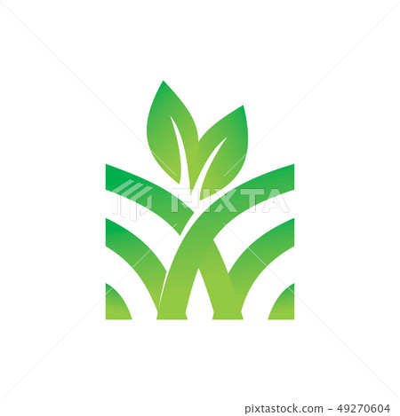 Leaf Logo Design Vector Template Set 49270604