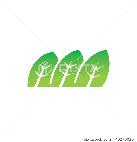 Leaf Logo Design Vector Template Set 49270829