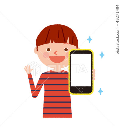 Smartphone child show debut illustration vector 49271494