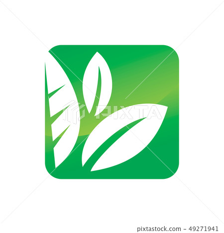 Leaf Logo Design Vector Template Set 49271941