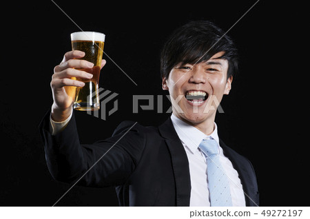 商人敬酒黑色後面 商人敬酒黑色後面 49272197