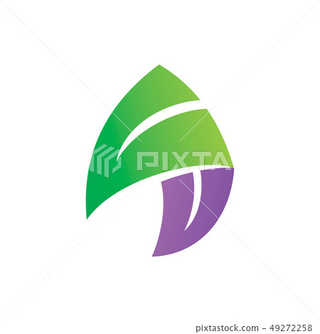 Leaf Logo Design Vector Template Set 49272258