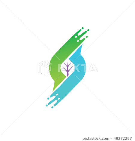 Leaf Logo Design Vector Template Set 49272297